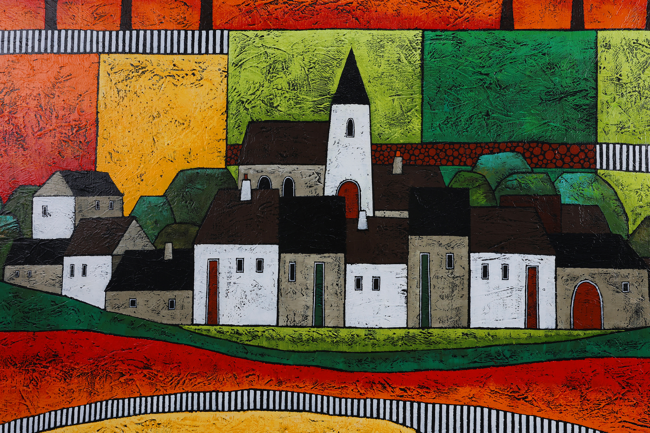 Large Painting by Marja Boekhout, Belgium, 2004thumbnail